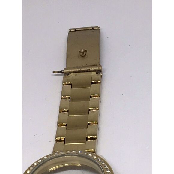 Authentic Fossil Watch Parts Links Case Band 18mm Stainless Steel Gold A677 - Picture 5 of 10